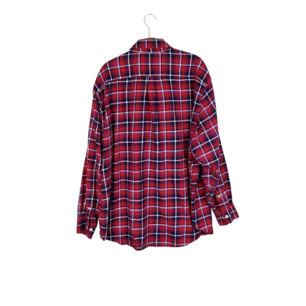 Brooks Brothers 346 Original Polo Red Plaid Flannel Button Up Shirt Size XL - Picture 2 of 6
